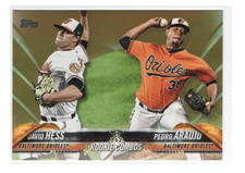 2018 Topps Update David Hess Pedro Araujo Gold #US29 #/2018  Baltimore Orioles