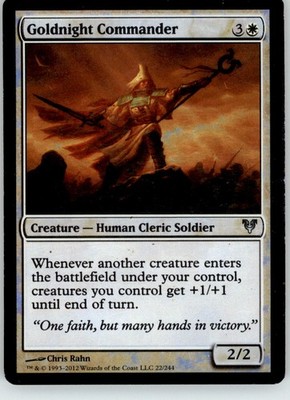 Goldnight Commander - Avacyn Restored - 22 - Foil NM Magic: The Gathering