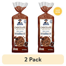2 pack Quaker Rice Cakes, Whole Grain Chocolate, Gluten Free, 7.23 oz