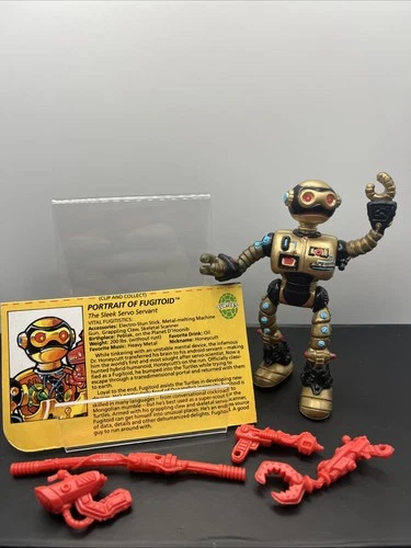 Teenage Mutant Ninja Turtles Fugitoid COMPLETE Vintage Playmates TMNT 1990 Card