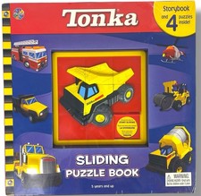 Tonka Sliding Puzzle Book Storybook 4 Puzzles...