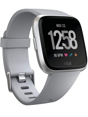 Fitbit Versa Smart Watch, Gray/Silver Aluminium, One Size