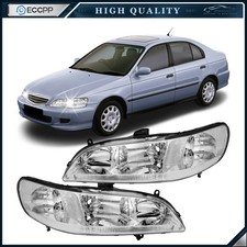 Pair Kit Halogen Headlights Assembly For 1998-2000 Honda Accord Chrome Pair Kit Halogen Headlights Assembly For 1998-2000 Honda Accord Chrome