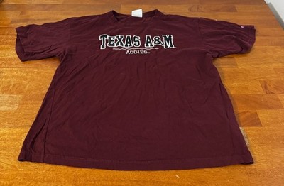texas am aggies t shirt champion mens xl burgundy vintage