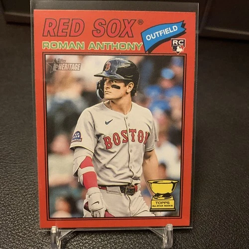 2026 Topps Heritage Roman Anthony Rookie Red Border Parallel SP Card #86