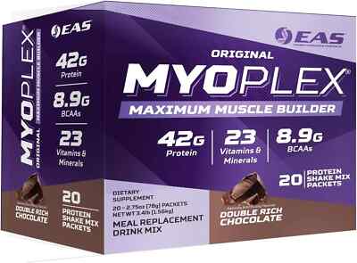 EAS Original Myoplex High Protein Meal Replacement 20 Individual Packs 6 Flavors