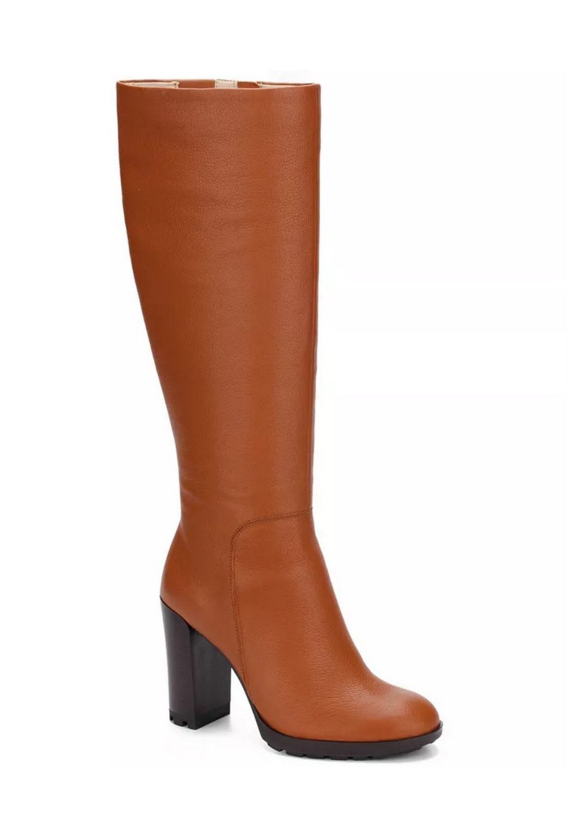 COLE NEW YORK Women's Justin 2.0 Lug Sole Tall Boots Cognac US