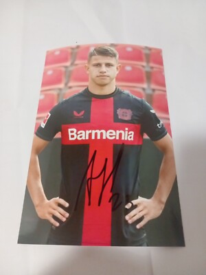 Signiertes Foto Adam Hlozek Bayer Leverkusen NEU (2)