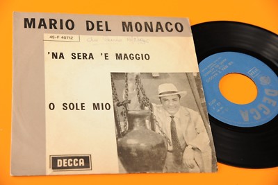 Mario Del Monaco 7'' Na Sera E Maggio - O Sole Mio Original 1964 NM