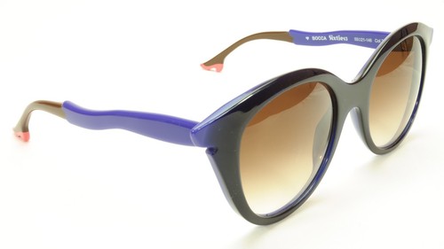 Face A Face Bocca Sixties 3 2146 Sonnenbrille Tinte Majorelle blau Italien handgefertigt - Bild 6 von 9
