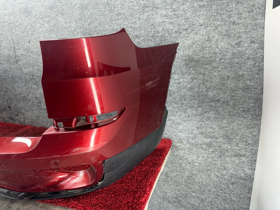 BMW 11-13 E70 X5 Rear Bumper Cover w/ Pdc Vermillion Red Metallic A82 OEM 55K - Image 2 of 4