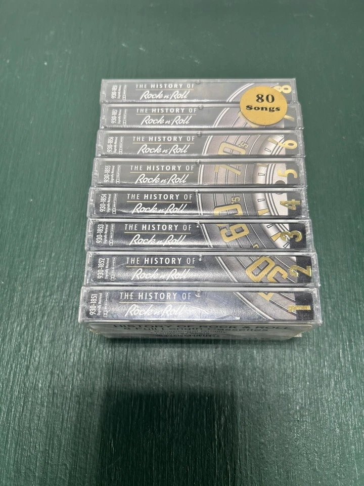 The History Of Rock And Roll Cassette Tape Complete Set Volume 1-8 New Sealed - Image 3 of 4
