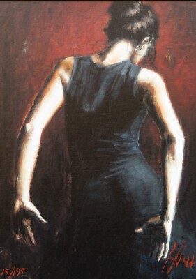 FABIAN PEREZ 'EL BAILE DEL FLAMENCO EN ROJO II' LIMITED EDITION PRINT 15/195 COA