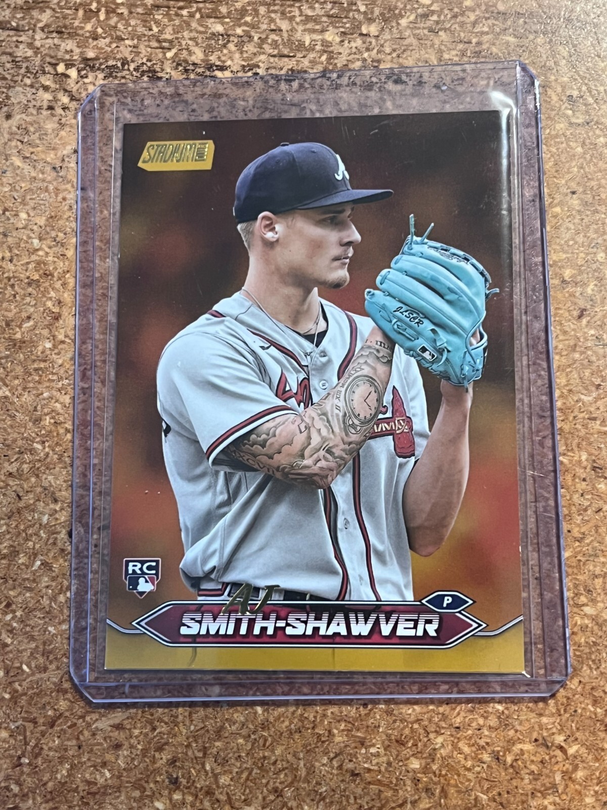 2024 Topps Stadium Club Baseball Gold Foil # 55 AJ Smith-Shawver RC