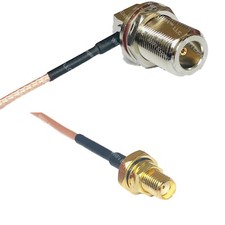 RG316 N Female Bulkhead Angle to SMA Female O-Ring RF Cable Rapid-SHIP LOT