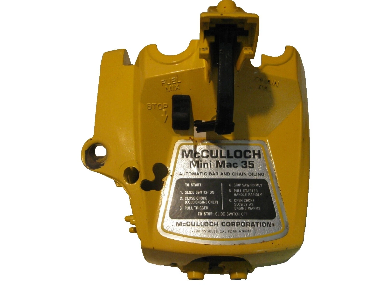 McCulloch Chainsaw Parts Engines