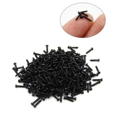 Black Small Self Tapping Screws Phillips Pan Head M1 M1.2 M1.4 M1.5 M1.6 M1.7 M2