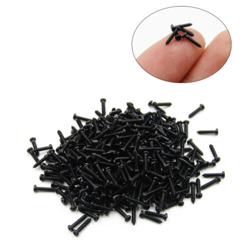 Black Small Self Tapping Screws Phillips Pan Head M1 M1.2 M1.4 M1.5 M1.6 M1.7 M2 - Picture 1 of 7