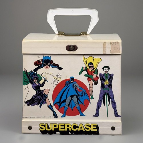 Valigetta porta giocattoli vintage 1976 DC COMICS super case record fumetti - Foto 2 di 10