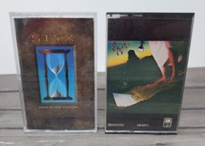 Styx Cassette Tape Lot 2 Cornerstone  Edge of the Century A M Canada VTG