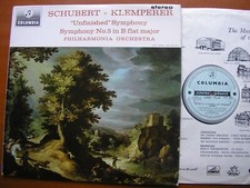 SAX 2514 SCHUBERT: SYMPHONIES 5 8 KLEMPERER / PHILHARMONIA B/S NM