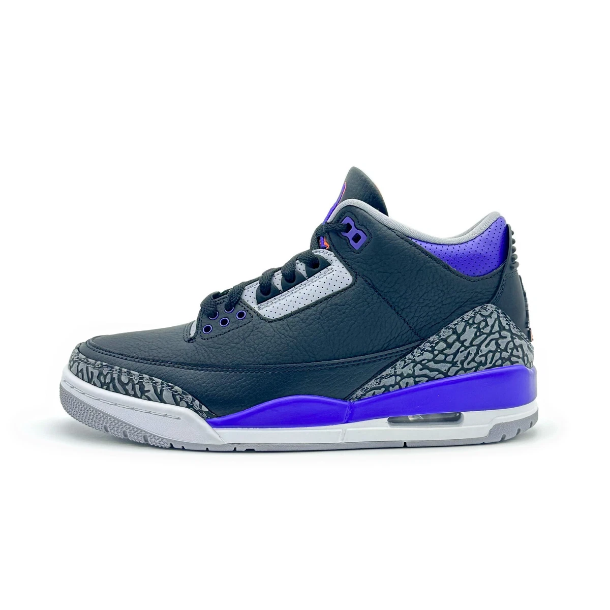 CT8532-050 Nike Air Jordan 3 Retro Black Court Purple Cement Grey