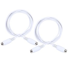 2PCS MIDI Cable 5-Pin Plugs Male to Male MIDI Input Output Audio Cable 150CM