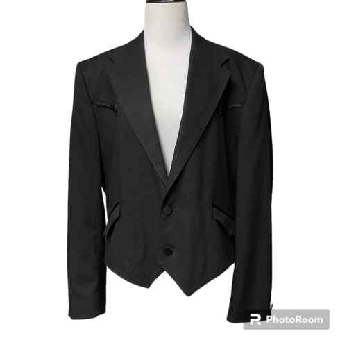 Circle S Western Blazer Crop Jacket Size 44R Blac… - image 1