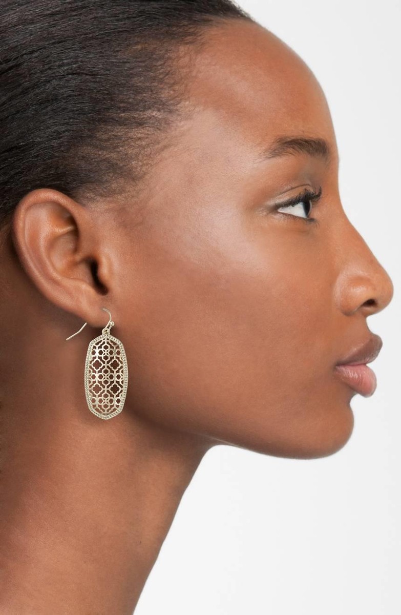 Kendra Scott Ellen Luxe 18k Gold Vermeil Huggie Earrings in White Sapphire, Fine Jewelry for Women