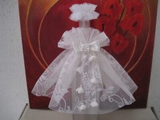 2Tg.Kerzenschmuck Tropfschutz  Kommunion Taufe Perlen creme(D3,5-5cm)