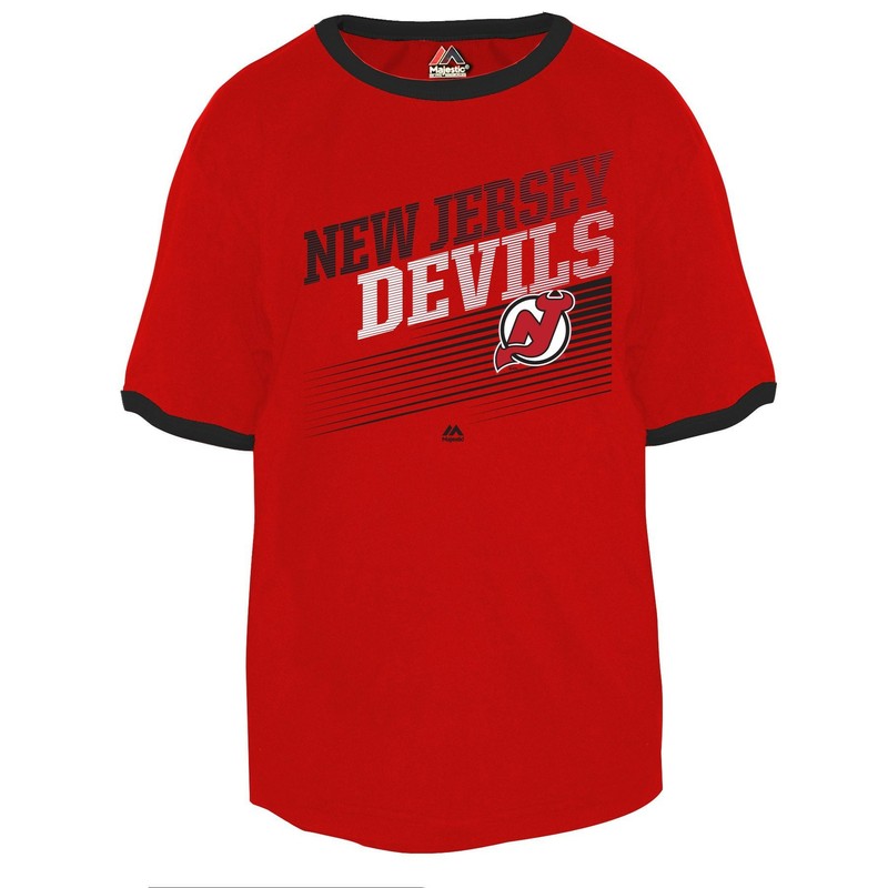Profile Big & Tall NHL New Jersey Devils Ring Graphic Tee, Medium, Red/Black