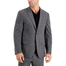 Lauren Ralph Lauren Men's Wool Flannel Classic-Fit Suit Jacket Grey B4HP 450