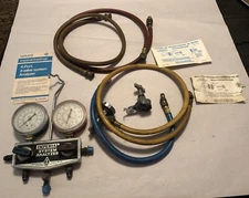 VINTAGE IMPERIAL EASTMAN REFRIGERATION SYSTEM ANALYZER WITH EXTRAS, MADE IN USA