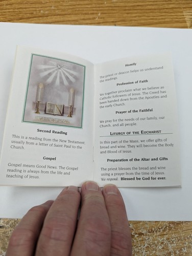 MY LITTLE BOOK OF FIRST COMMUNION Mass Rites Liturgy Homily Prayer Before After - Picture 6 of 12