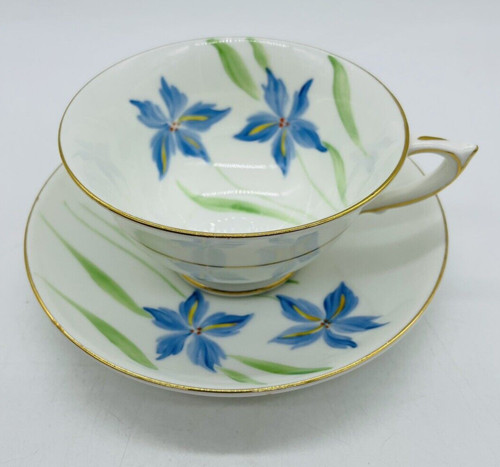 Paragon Teacup and Plate by Appointment Blue Lilies