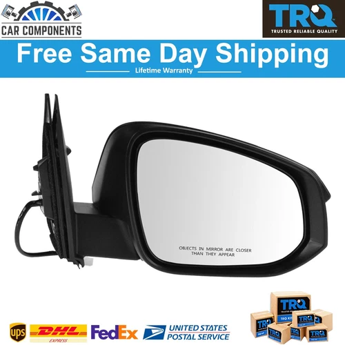 TRQ New Mirror Power Textured Right Passenger Side For 2013-2015 Toyota Rav4