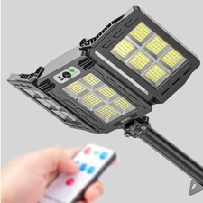 Commercial 1000000LM LED Outdoor Dusk to Dawn Solar Street Light Road Area Lamp