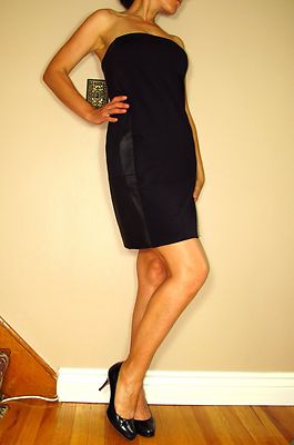 knee length dresses for ladies Long Sleeve Faux Leather Midi Shirt Dress