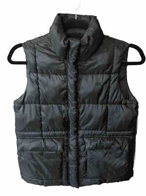 Levi's Box Quilted Puffer Vest Women's Size S Black Recycled