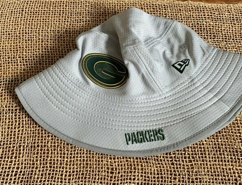 Green Bay Packers New Era NFL Bucket Hat Medium / Large Grey Reflective Trim - 第 1/6 張圖片
