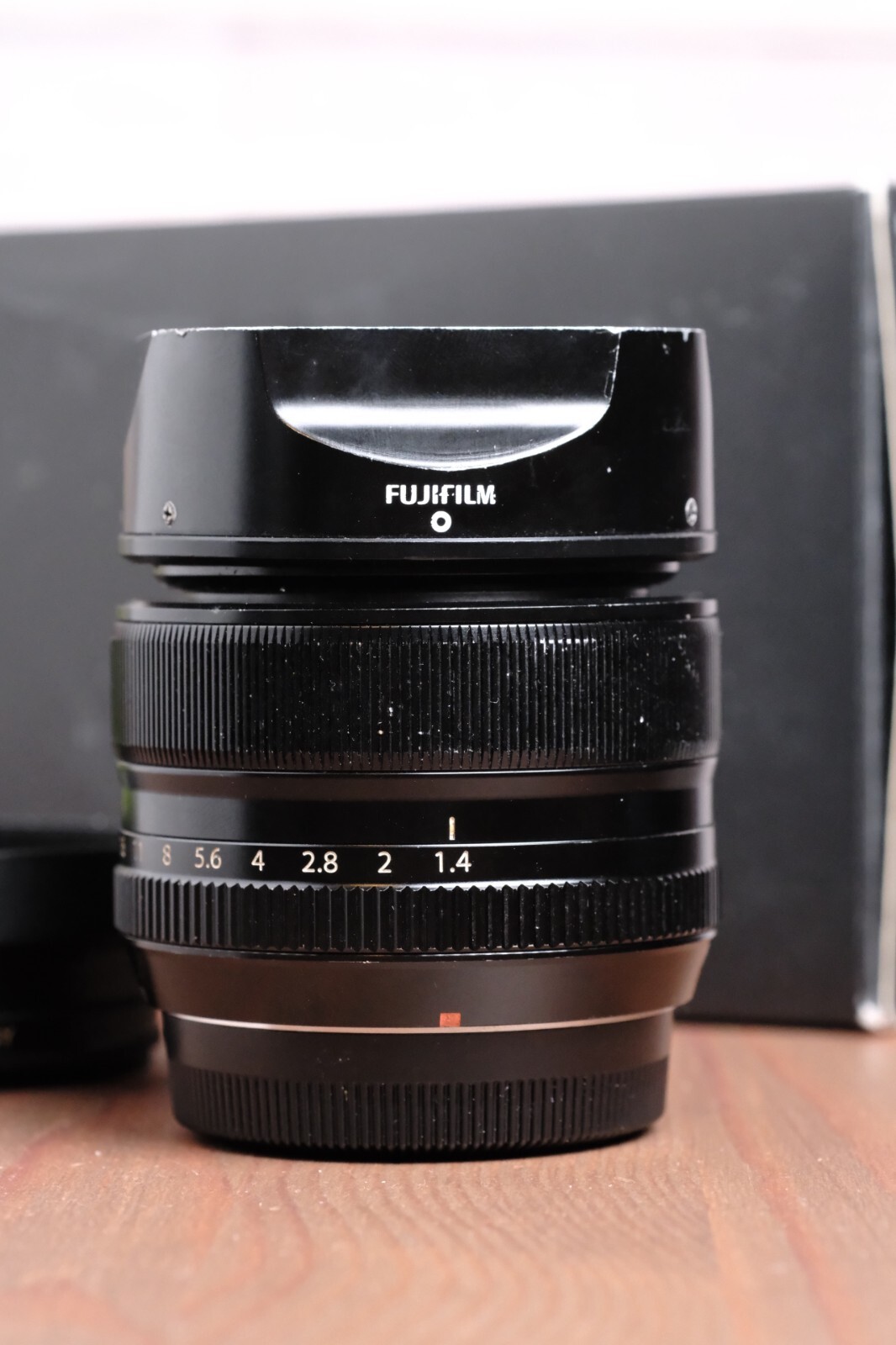 FUJIFILM XF 35mm F1.4 R Prime Lens With Box, Hoods & UV Filter eBay