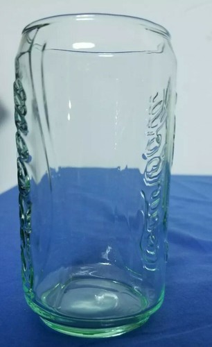 Coca-Cola Can Shaped Green Tint Coke Glass 12 oz from McDonalds - Picture 2 of 7