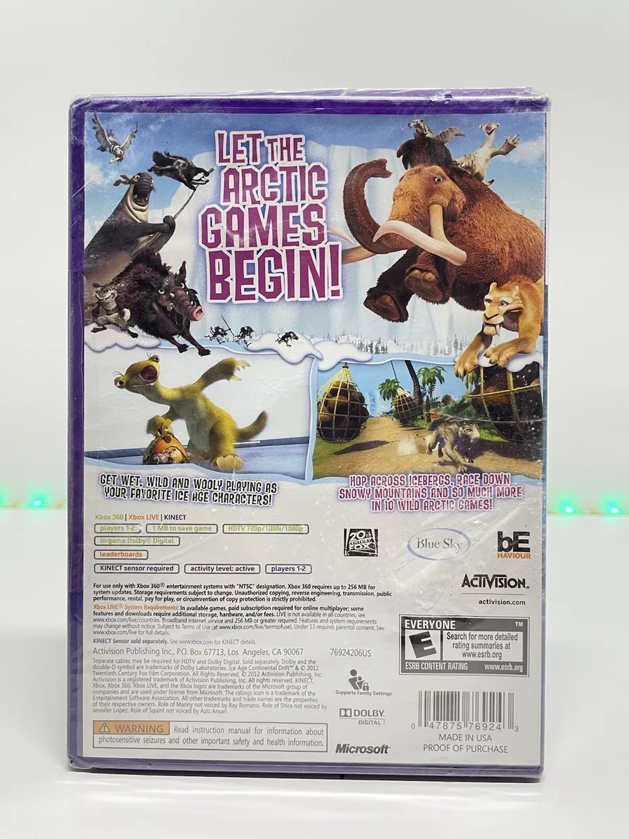 JOGO PARA VIDEO GAME XBOX , ICE AGE CONTINENTAL DRIFT .