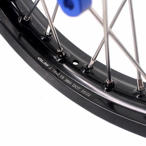 KKE 21/18 Wheels Rims Set fit Suzuki DRZ400SM 05-2024 DRZ400S DRZ400E 2000-2007 - Picture 11 of 12