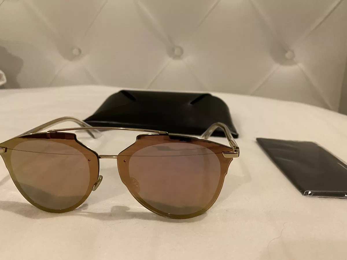 Dior reflected sunglasses rose cheap gold