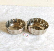 1930s Vintage Blumenmuster Messing Schale Selten Sammlerstück Geschirr MT116