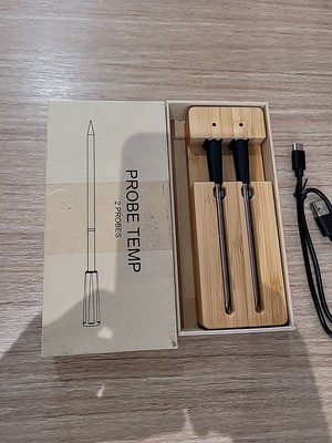 UPMSX Smart Wireless Meat Thermometer with 2 Probes 165ft Wireless Range