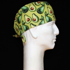 Avocado All Over on White Theme Scrub Hat