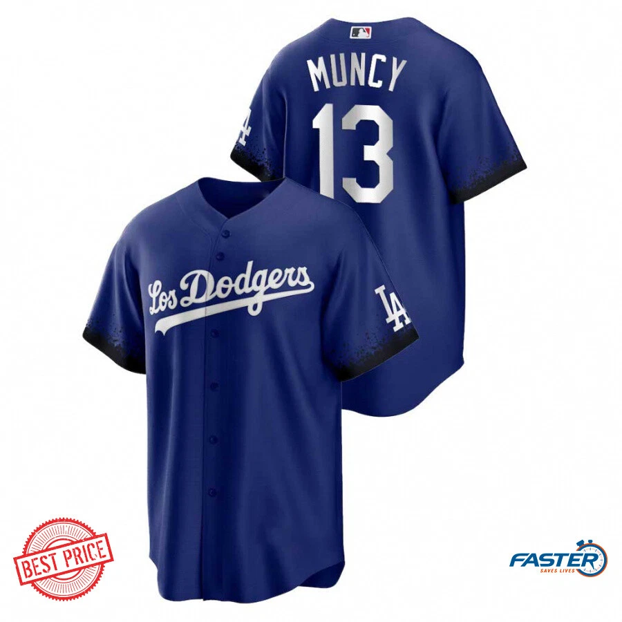 No.13 Max Muncy Dodgers 2022 City Connect Baseball Jersey Fan Made