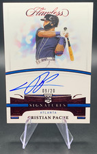 2021 Cristian Pache RC /20 Flawless Rookie Signatures Ruby On Card Auto | Braves
